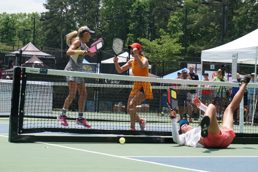 Pickler Pickleball Blog | Pickleball Picture of the Month - Leigh Waters, Anna Leigh Waters, Lucy Kovalova, Irina Tereschenko