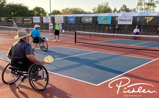 Wheelchair Pickleball Rules – How to Play Wheelchair Pickleball | Pickler Pickleball